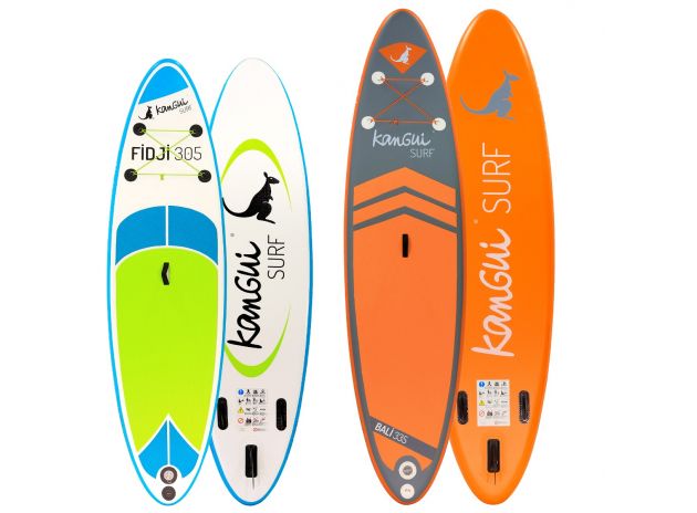 Stand up paddle gonflable de Kangui surf 300 et 335cm