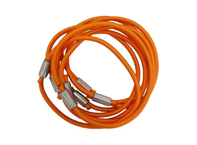 Set d'élastiques orange 8mm pour trampoline fitness FITBODI, lot de 8