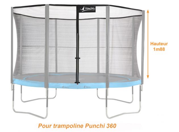 filet de sécurité trampoline punchi