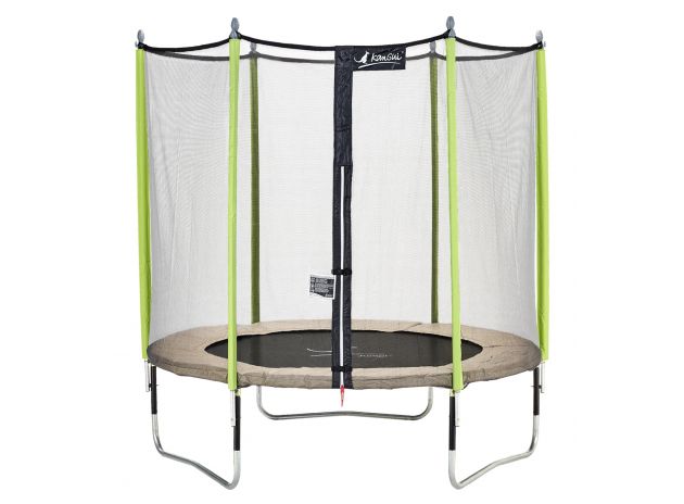 Trampoline rond, avec filet, Kangui, 250, trampoline extérieur, jardin