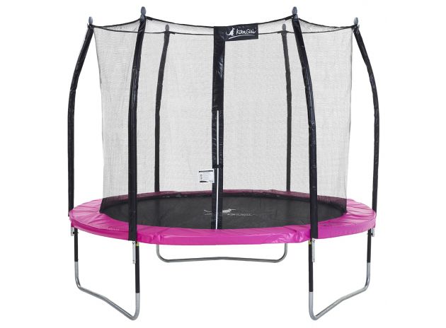 Trampoline de jardin bumpi 300 rose