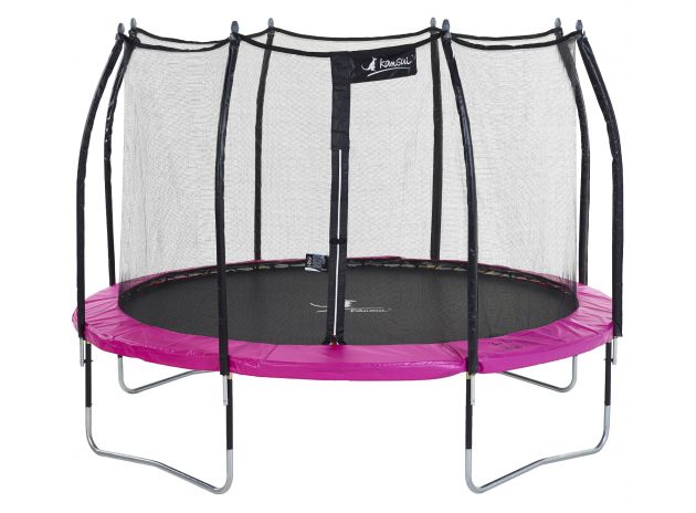 Trampoline de jardin bumpi 300 rose