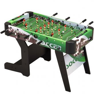 Baby foot Adulte Luxe en bois - Barres télescopiques - 2 à 4 joueurs - 3 Balles  liège inclues