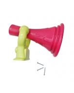 megaphone rose et vert pour aire de jeux