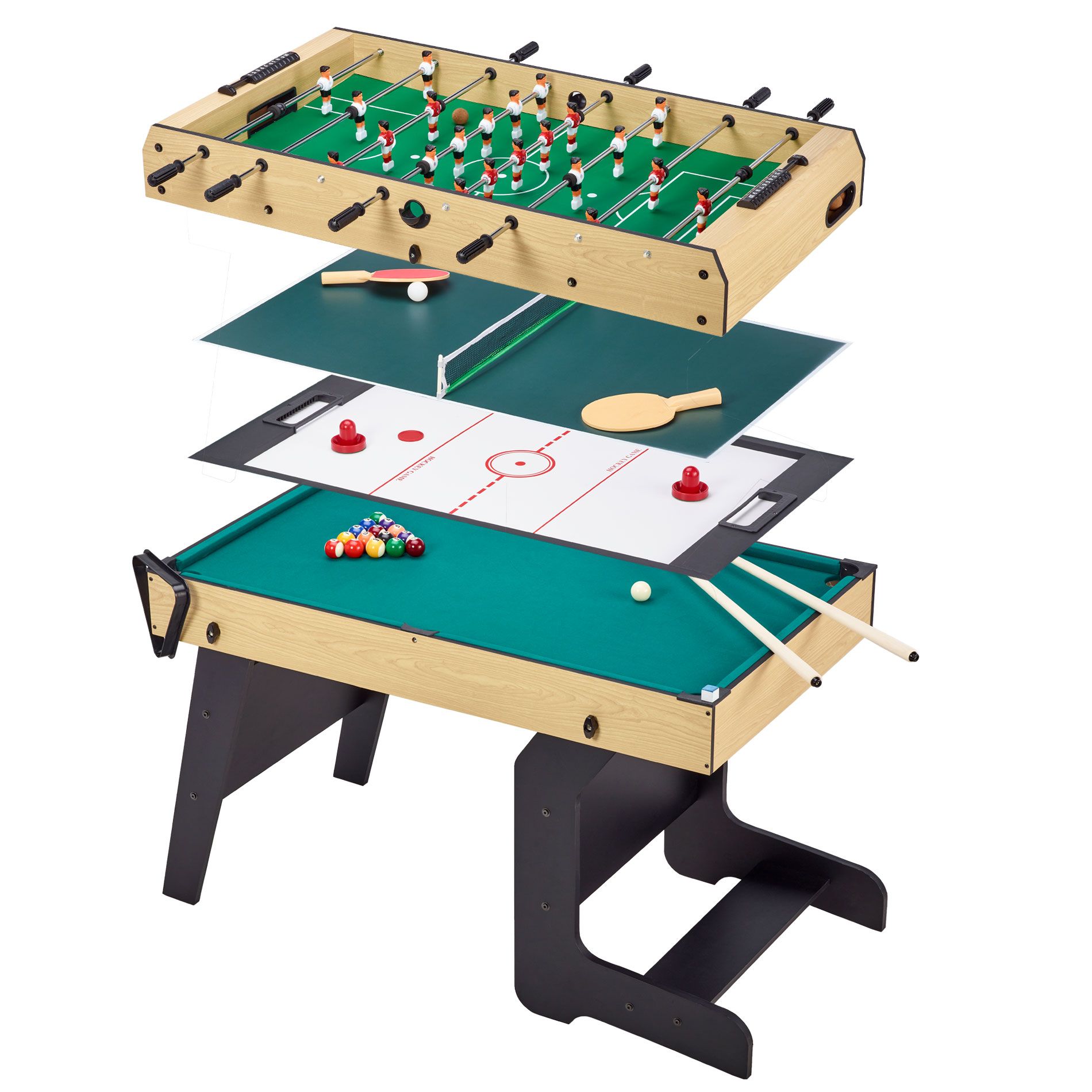 Jeux de Table Enfant Tennis de Table Double Amovible pour Jeux Extérieurs