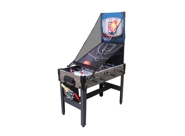 Table de jeux 4 en 1 - Babyfoot - Ping Pong - Hockey - Basket