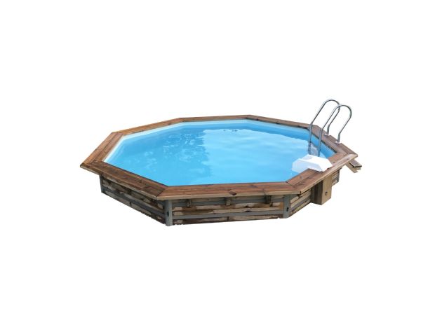 Piscine en bois Octogonale Ø460 x 129cm CLEOFAS