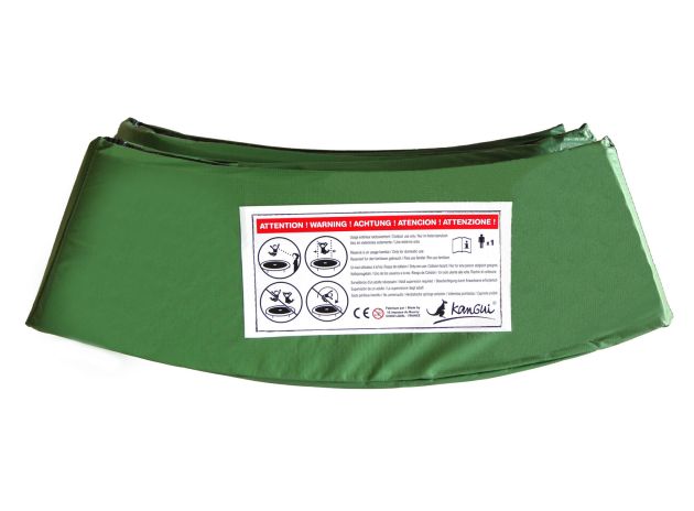 Coussins de protectionuniversel pour trampolines de jardin rond vert
