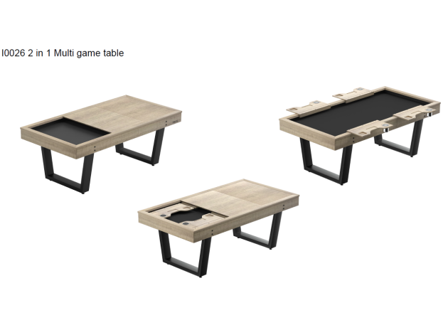 Table de jeux 2-en-1 – Table à manger et plateau de jeux
