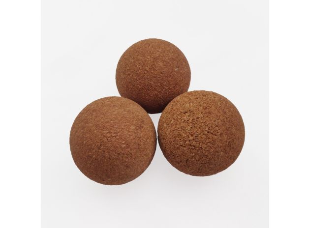 Lot de 3 balles en liège 36mm pour babyfoot
