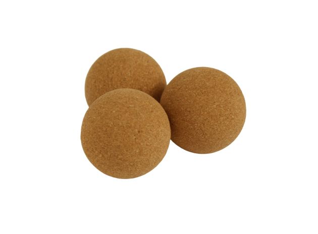 Lot de 3 balles en liège Ø32mm pour babyfoot