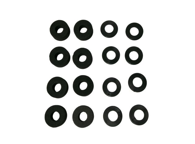 Lot de 8 rondelles et amortisseurs pour barres Ø12.7mm