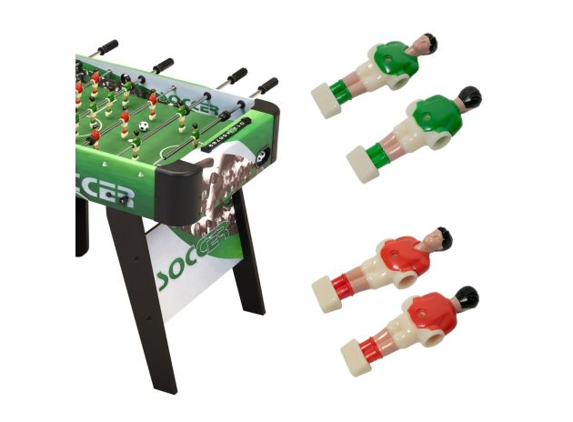 Lot de 11 joueurs de babyfoot en plastique taille 1
