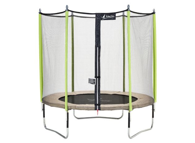 Trampoline Jumpi Taupe/Vert 250