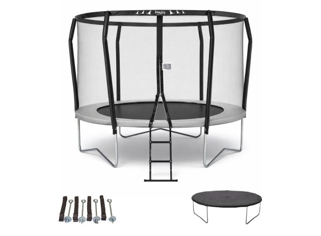 Trampoline FAMILI 300 + échelle + couverture PVC + kit ancrage