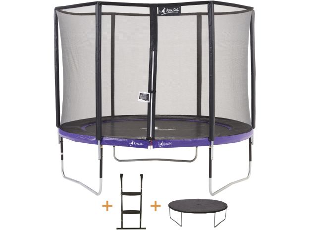 Trampoline de jardin Punchi Aleya 300 avec echelle et couverture