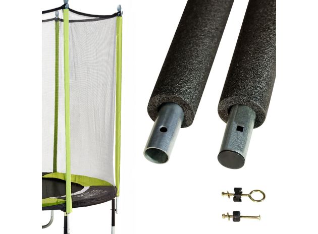 Lot de poteaux de filet Ø25mm pour trampoline Jumpi 