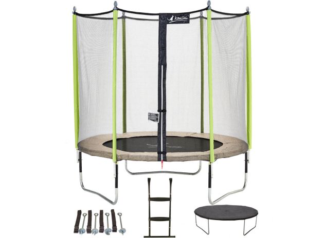 trampoline_avec_filet_250cm_kangui_jumpi_zen_avec_filet_echelle_couverture_kit_ancrage
