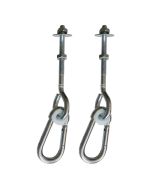 Lot de 2 crochets fixation mousquetons pour portique