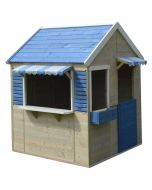 Cabane enfant en bois Bleu - Flowy