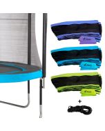 Enveloppe de coussin punchi avec jupe et élastiques