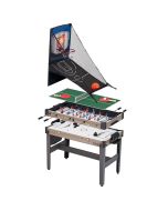 Table de jeux 4 en 1 : Basket, Babyfoot, Hockey et Ping-Pong