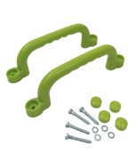 Lot de 2 poignées en plastique vert