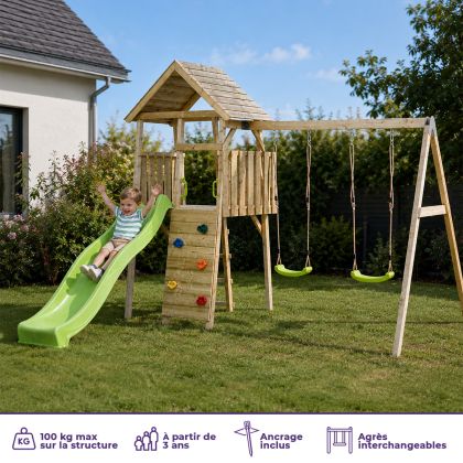 Aire de jeux avec balançoire Smart Stage