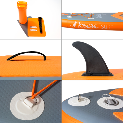 Planche De Surf Gonflable Stand Up Paddle Makani - 320 Cm - Orange - Ecd-Germany