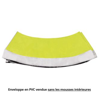 Housse coussin trampoline YZI RALLI 180 vert anis/gris clair