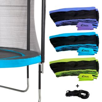 Enveloppe de coussin punchi avec jupe et élastiques