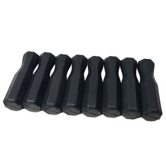 Lot de 8 poignées de Babyfoot noires pour barres télescopiques Ø 16mm