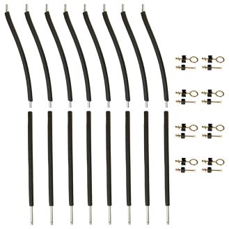 Lot de 8 poteaux de filet trampoline Ø25 mm Bumpi / Sportgarden