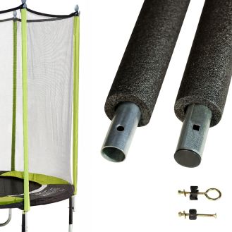 Lot de poteaux de filet Ø25mm pour trampoline Jumpi 