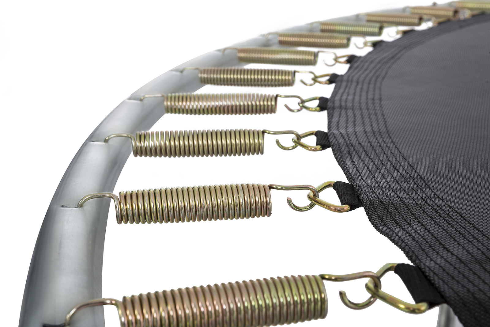 Detail de la fixation du tapis de saut (ressorts vendus séparements)