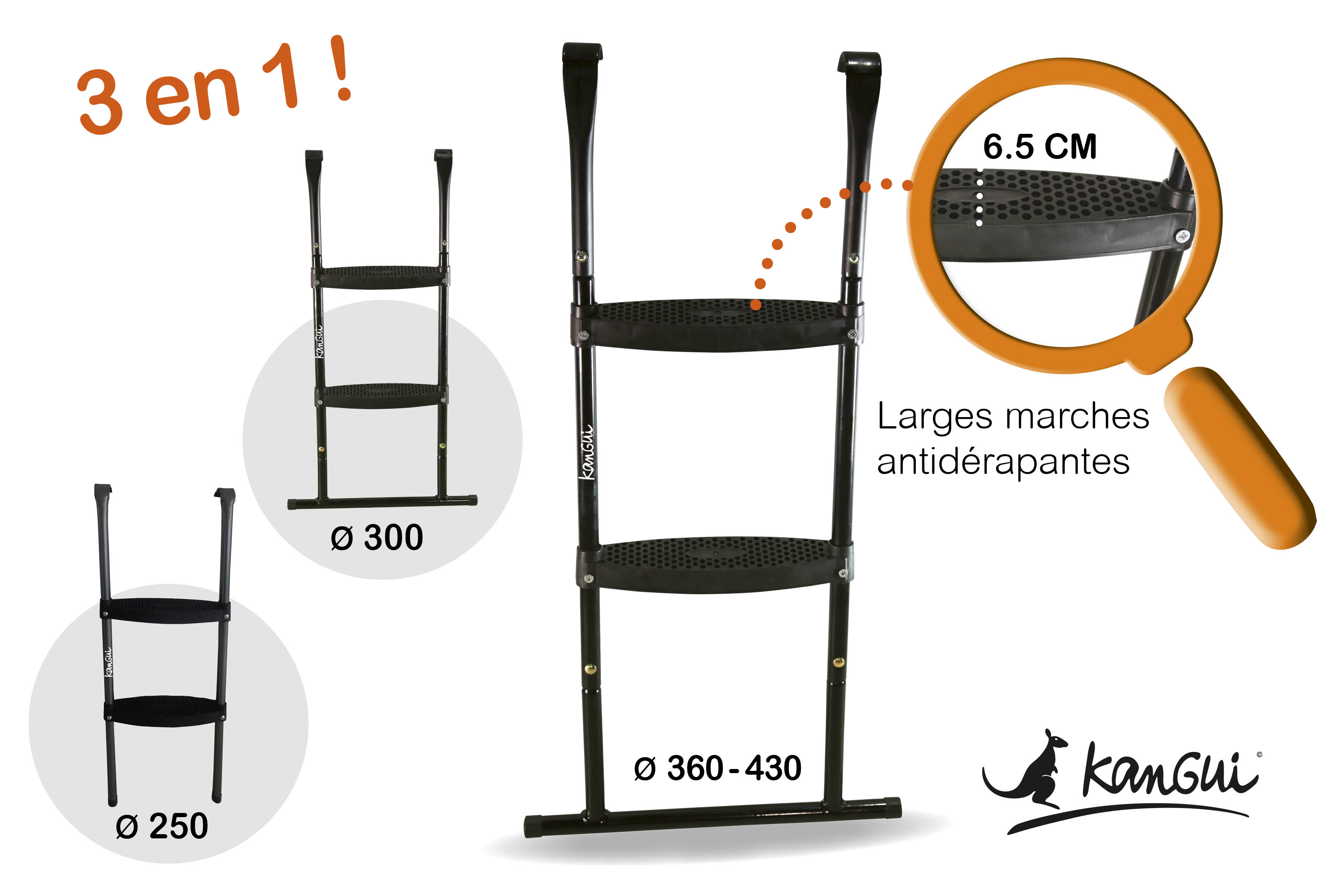 échelle trampoline multi-tailles Kangui
