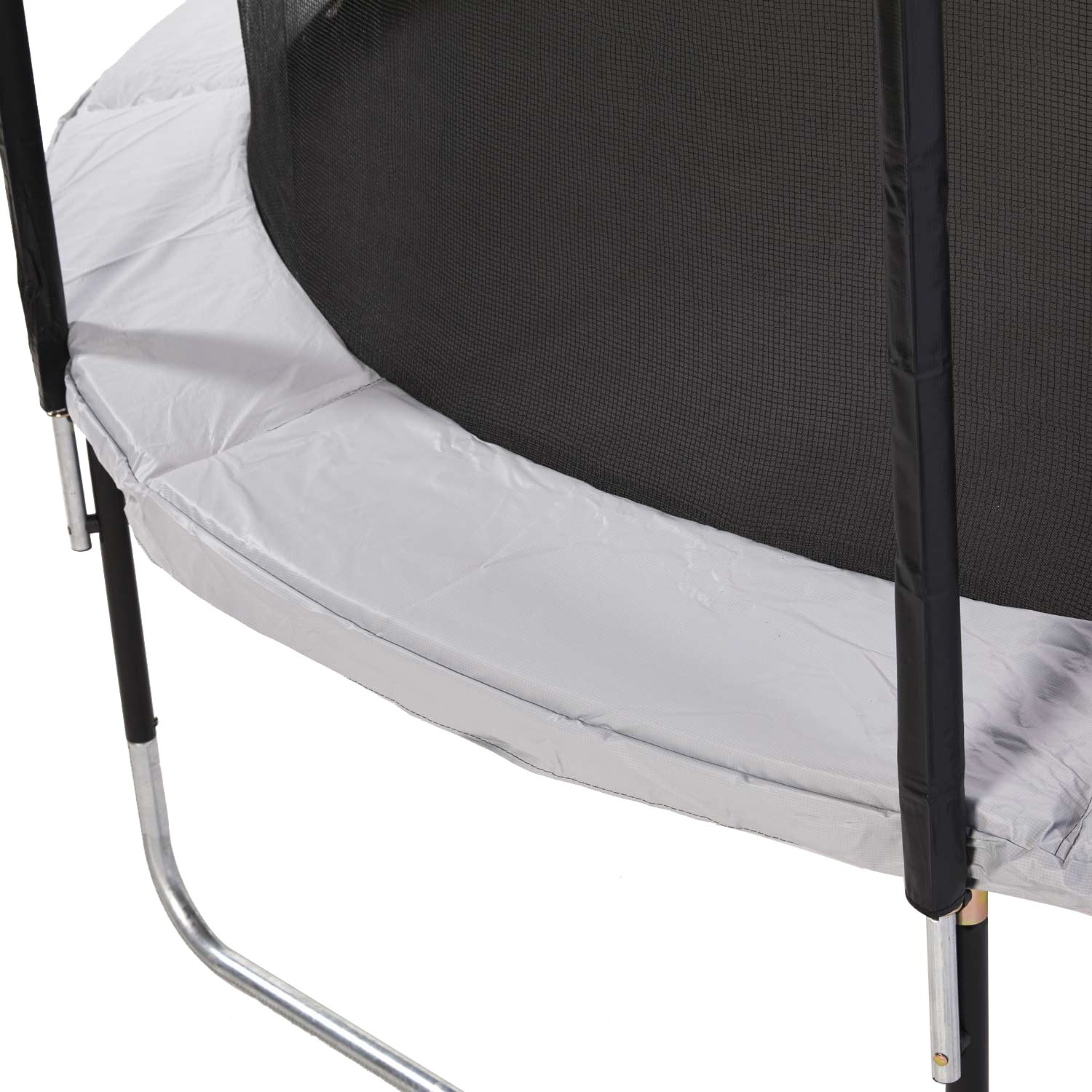 Poteau et coussin trampoline bumpi gris