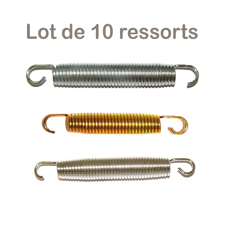 Lot de 10 ressorts pour trampolines différentes tailles au Lot de 10 ressorts pour trampolines différentes tailles au choix