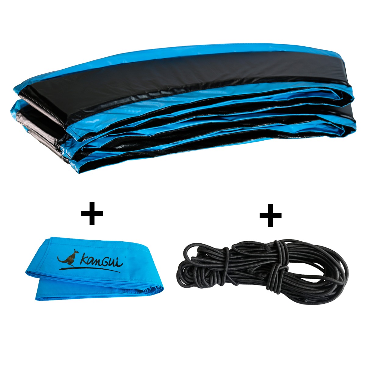 coussin punchi + elastiques + jupe filet bleu