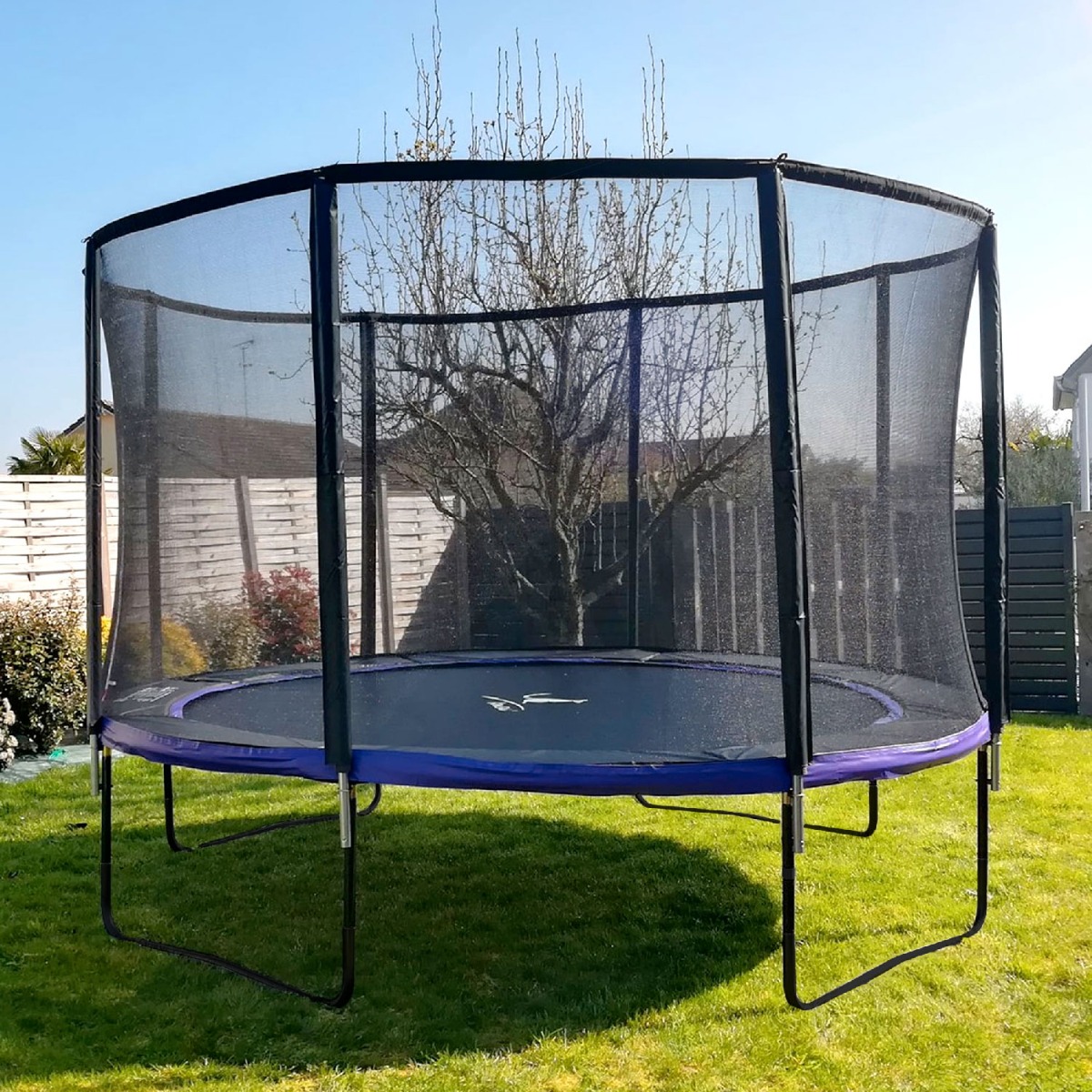 trampoline de jardin punchi violet kangui