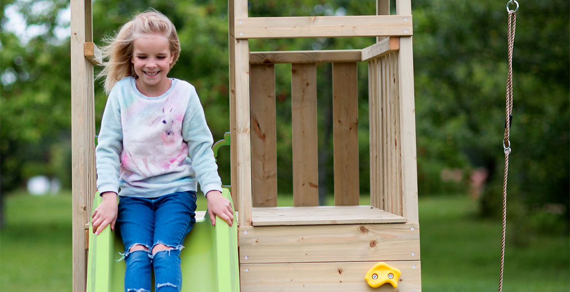 Aire de jeux et sport d'intérieur en bois pour les enfants dès 6 mois