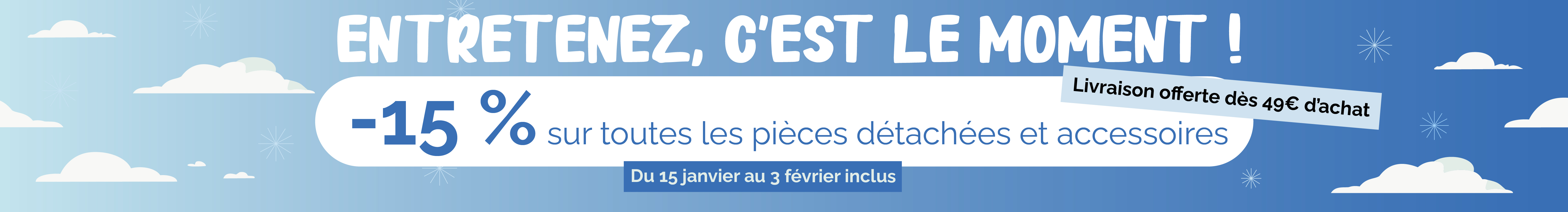 Opération pièces détachées et accessoires Kangui, Loisirs à petits prix - Baby Foot, table multi jeux, Trampolines et Aires de jeux pas cher
