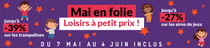 Black Friday Kangui - Trampoline, aire de jeux, Baby foot et table de jeux pas cher
