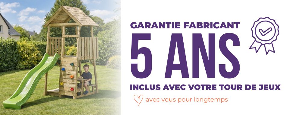 votre trampoline Punchi est garanti 5 ans