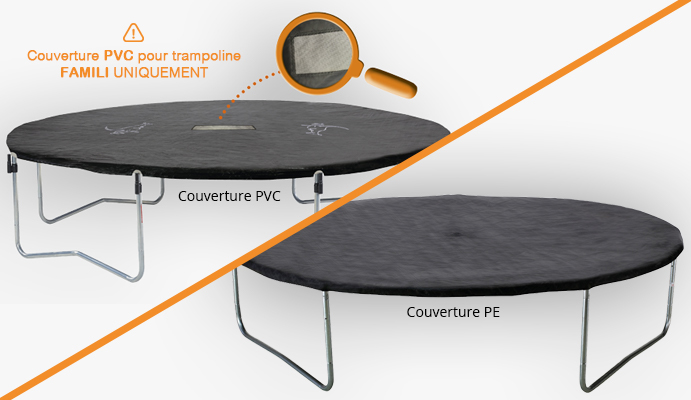 couverture de proprete PCV et PE pour trampoline kangui