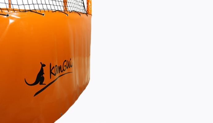 jupe et filet personnalisable trampoline Energi + kangui pro