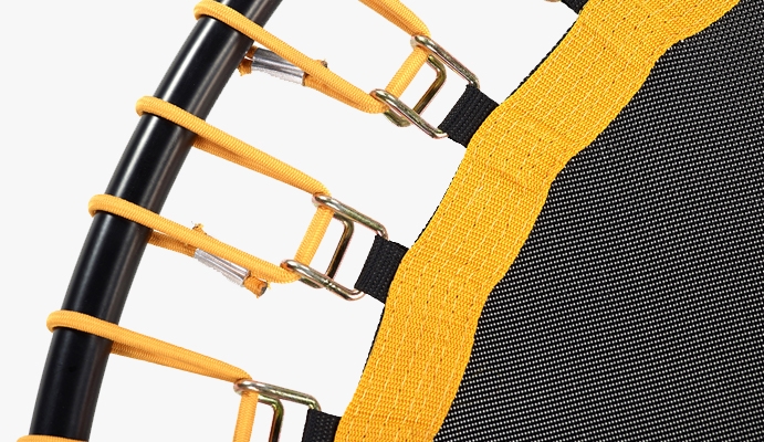 détails sandows et tapis de saut trampoline fitness