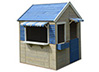 Cabane Enfant en bois bleu Mer Flowy