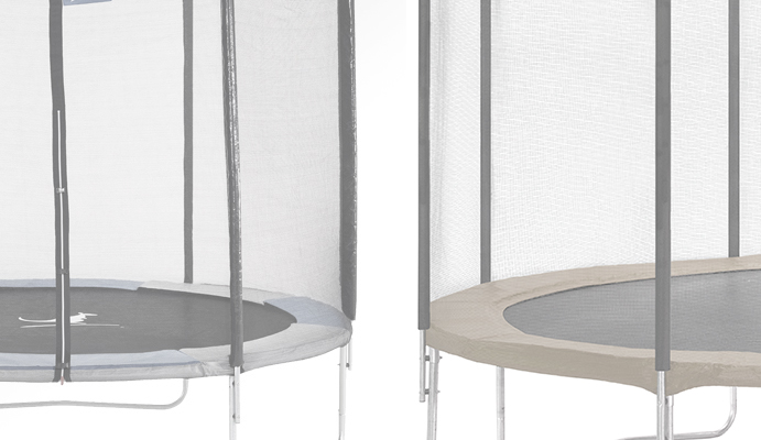 poteau adaptable sur d'autres trampolines